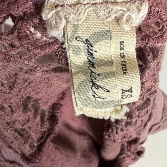 Gimmicks BKE Waffle Knit‎ Crochet Detail Top Women’s Size XS - Picture 8 of 10